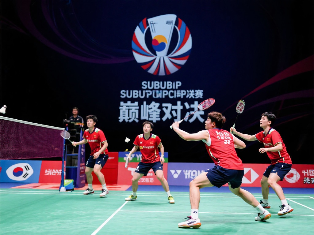 苏迪曼杯巅峰对决:中国队挑战韩国队 4 在羽毛球爱好者的热切期待中,又一场激动人