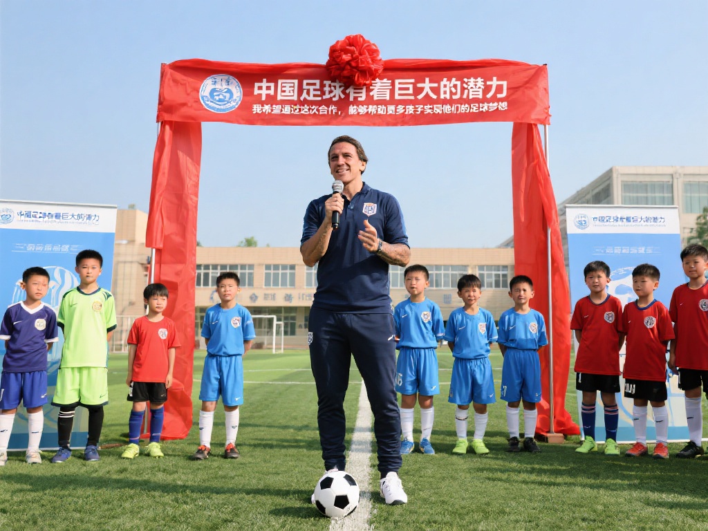 萨维奥拉在揭幕仪式上表示：“中国足球有着