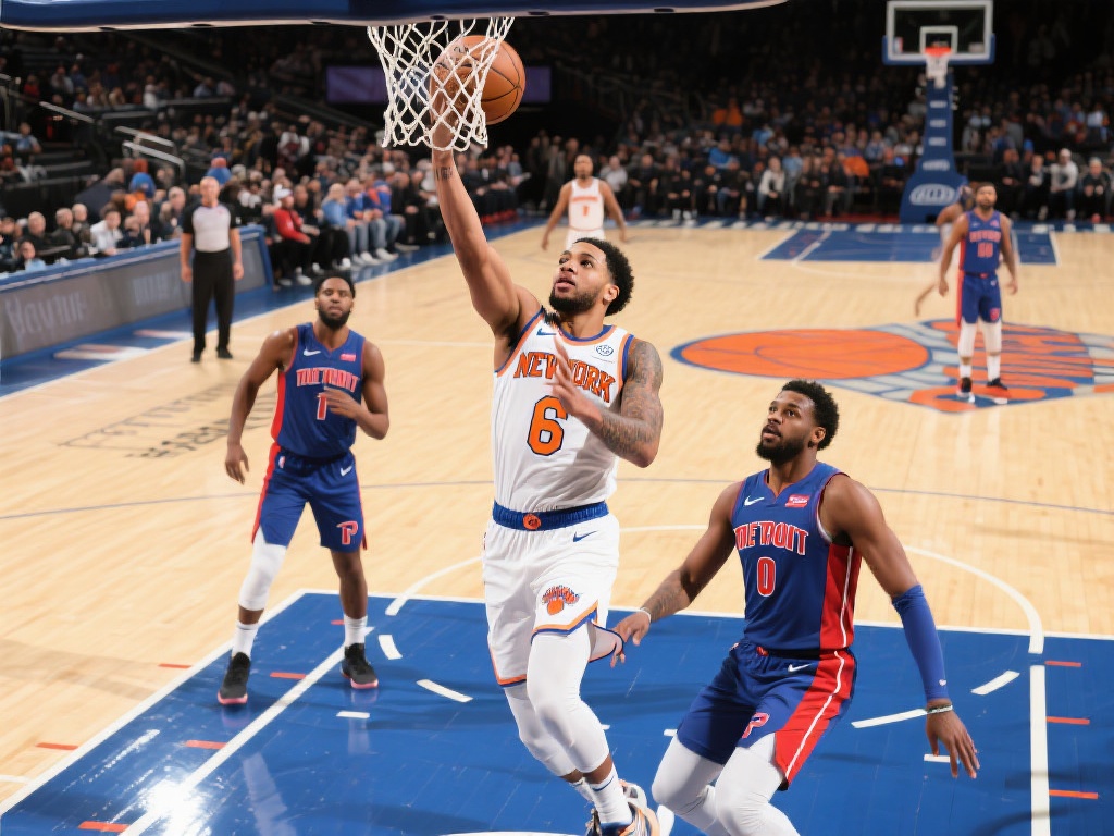 布伦森狂砍40分 尼克斯强势送走活塞 虽然布伦森的个人表现抢眼,但尼克斯的胜利